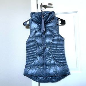 Lululemon Fluffin’ Awesome Vest in “blue denim”